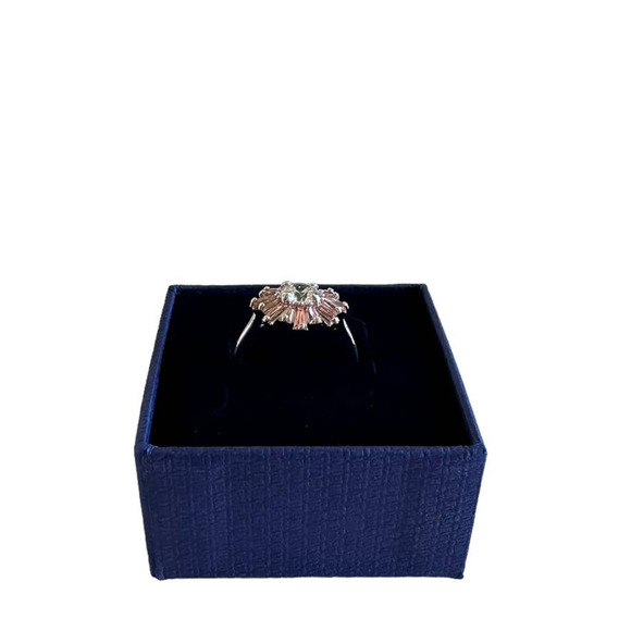 Swarovski Sunshine ring Mixed cuts, Sun, Pink, Rhodium plated 58 / 8 - Picture 7 of 9